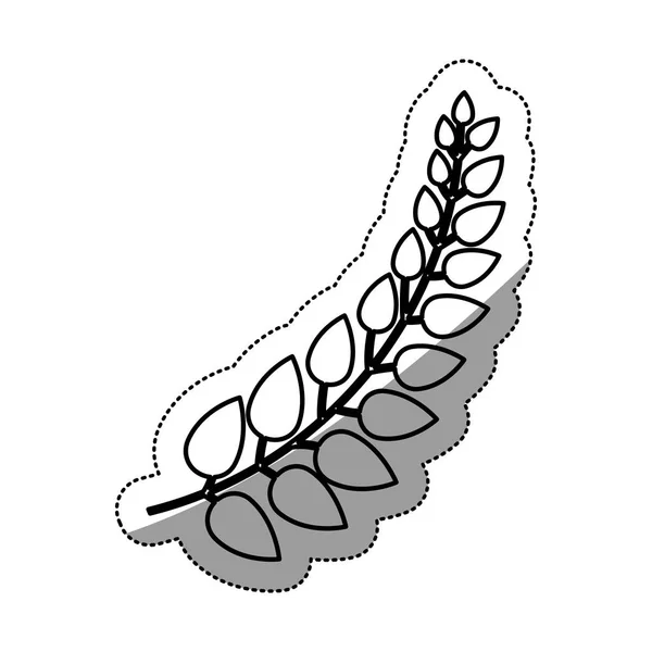 Desain daun terisolasi - Stok Vektor