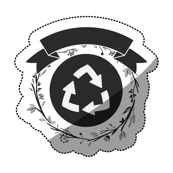 分離リサイクル サイン デザイン — ストックベクタ