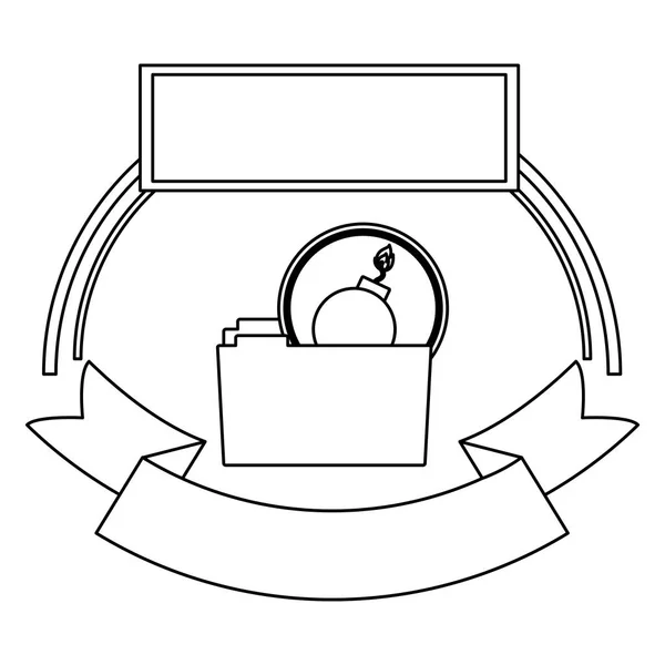 Розробка файлової та системи безпеки — стоковий вектор