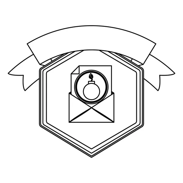 信封炸弹和安全系统的设计 — 图库矢量图片