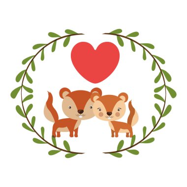 İzole sincap karikatür tasarım