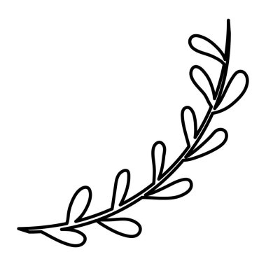 İzole yaprakları tasarım