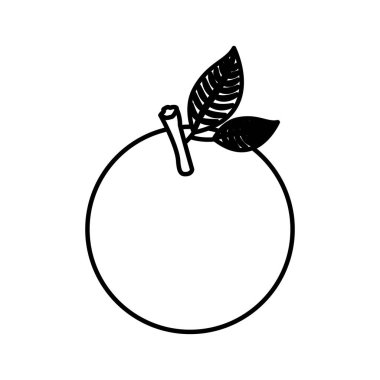 Yalıtılmış turuncu meyve tasarım