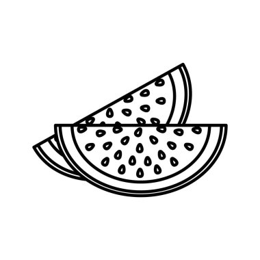 İzole karpuz meyve tasarım