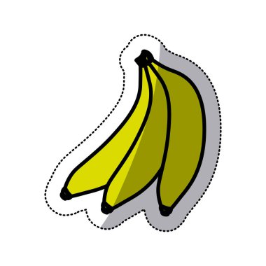 İzole muz meyve tasarım