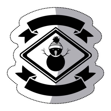 Noel sezon tasarım izole kardan adam