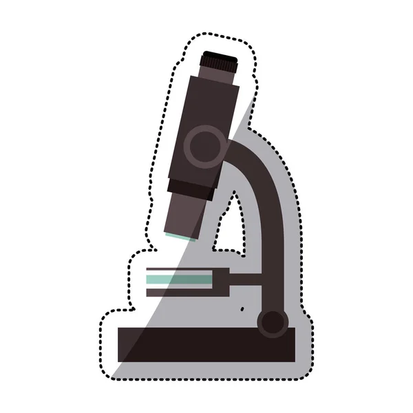 Isolierte Mikroskopkonstruktion — Stockvektor