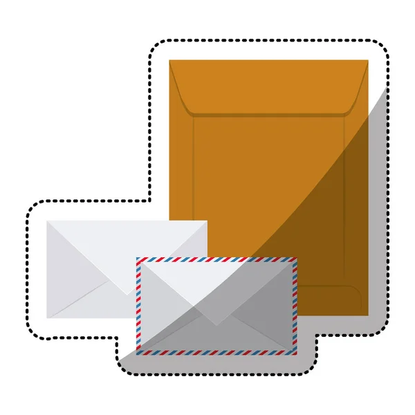 Isolated email envelope design — Stock Vector