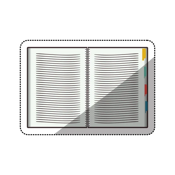 Isoliertes Notizbuchdesign — Stockvektor