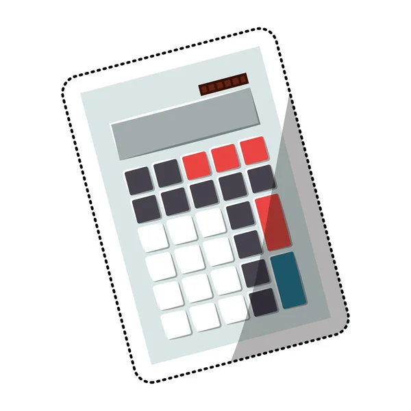 Geïsoleerde rekenmachine ontwerp — Stockvector
