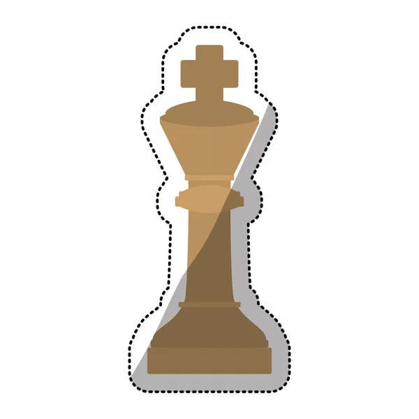 Conception de pièce d'échecs isolée — Image vectorielle