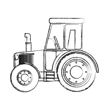 İzole çiftlik traktör tasarım