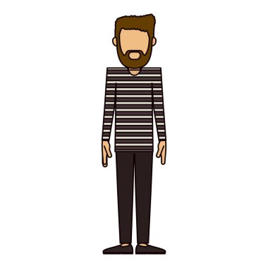 İzole hipster adam tasarım