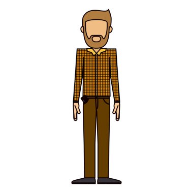 İzole hipster adam tasarım