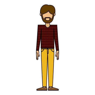 İzole hipster adam tasarım