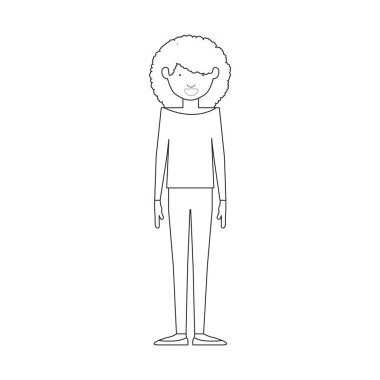 İzole kız tasarım