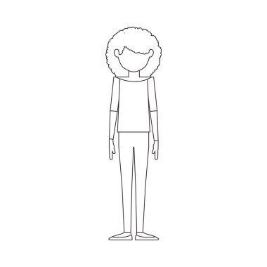 İzole kız tasarım