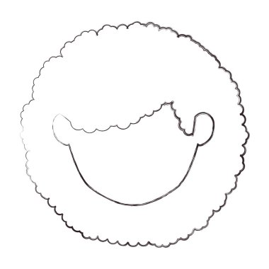 İzole kız baş tasarım