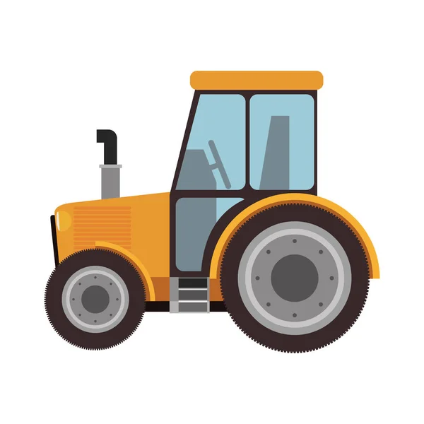 Isolated farm tractor design — Stock Vector