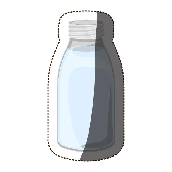 Απομονωμένο γυάλινο μπουκάλι σχεδιασμού — Διανυσματικό Αρχείο