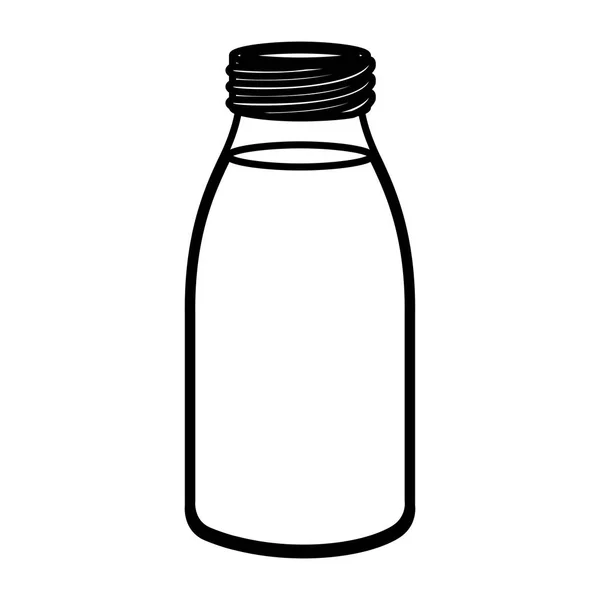 Design bottiglia di vetro isolata — Vettoriale Stock