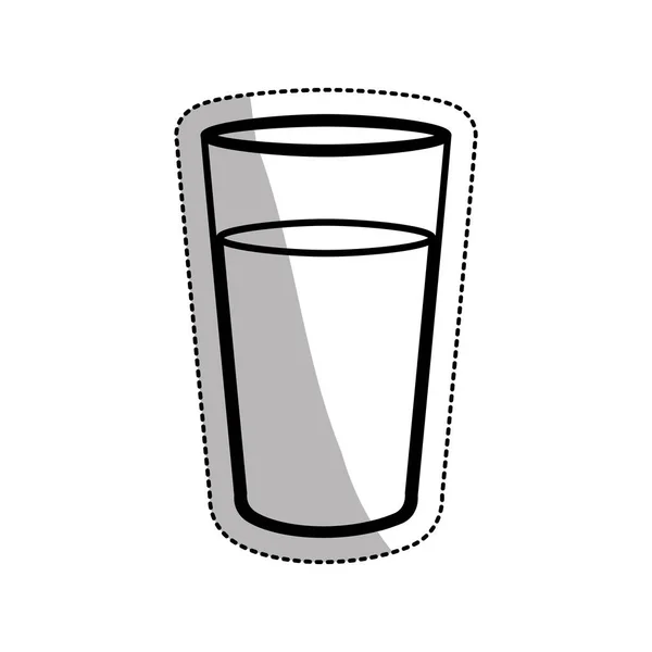 Diseño aislado del vidrio de la bebida — Vector de stock