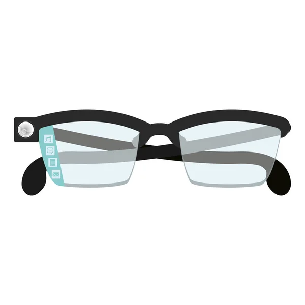 Ізольований дизайн розумних окулярів — стоковий вектор