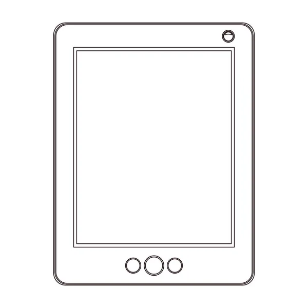 Isolated tablet device design — Stock Vector