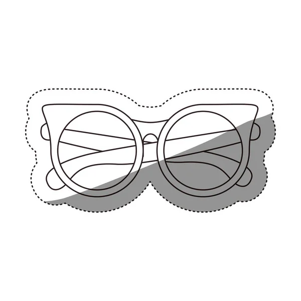 Diseño de gafas de moda aisladas — Vector de stock