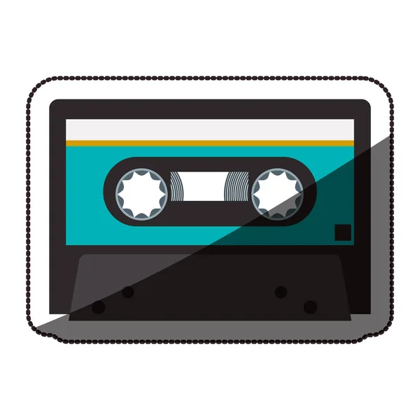 Diseño de dispositivo de cassette aislado — Vector de stock