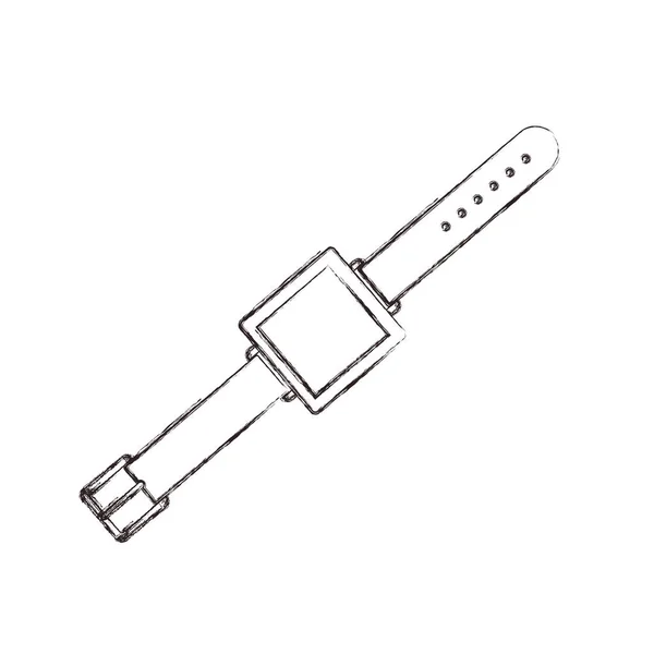 Design de relógio inteligente isolado — Vetor de Stock