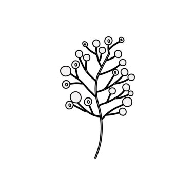 İzole yaprakları dekorasyon