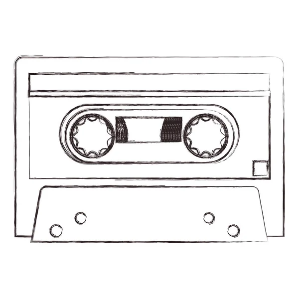Diseño de dispositivo de cassette aislado — Archivo Imágenes Vectoriales