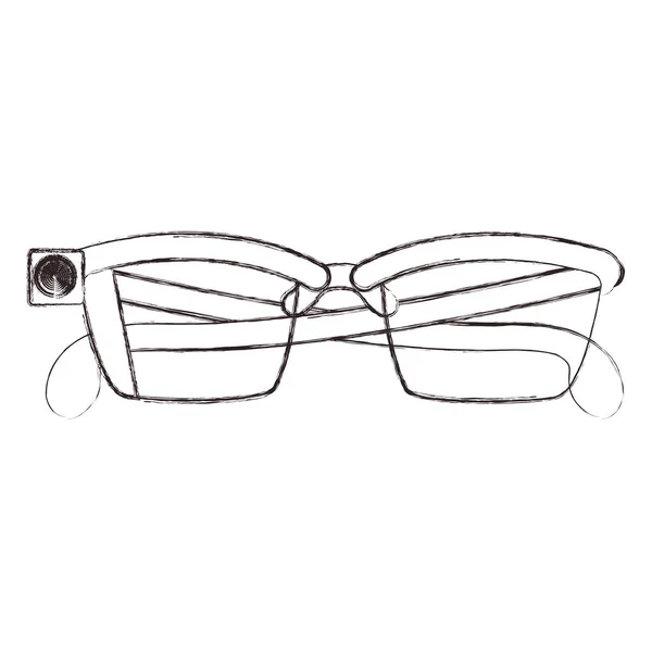 Isolerade smarta glasögon design — Stock vektor
