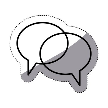 İletişim izole kabarcık tasarımı