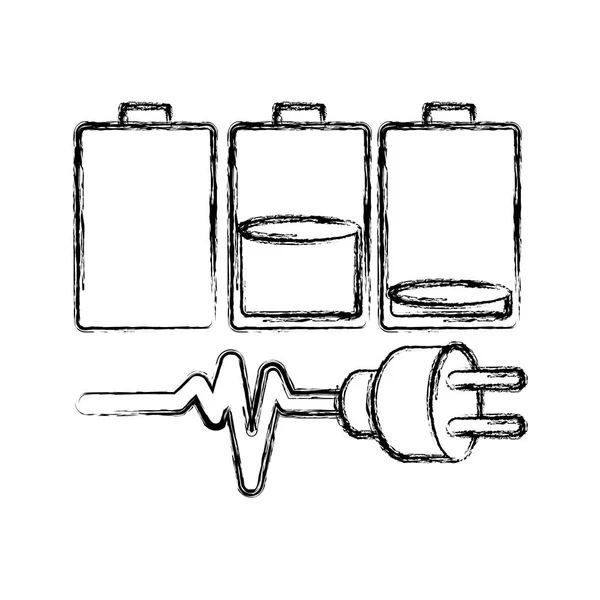 Isolated battery design — Stock Vector