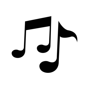 İzole müzik Not Tasarım