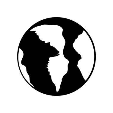 İzole gezegenin küre tasarımı