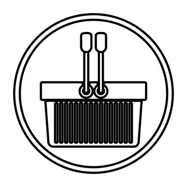 İzole alışveriş sepeti tasarım