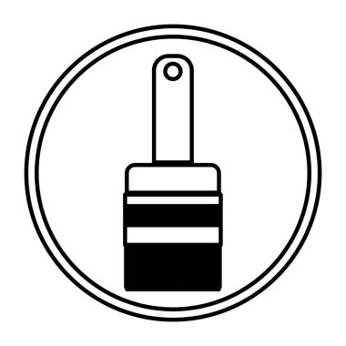 İzole boya fırça tasarım