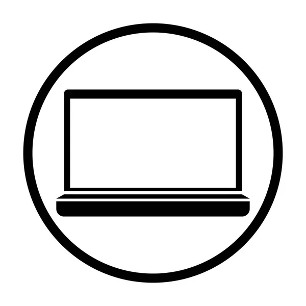 İzole laptop tasarım — Stok Vektör