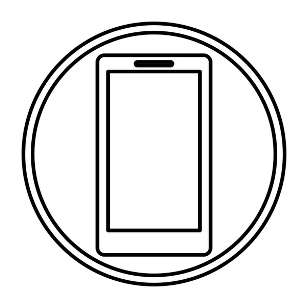 Conception de smartphone isolé — Image vectorielle