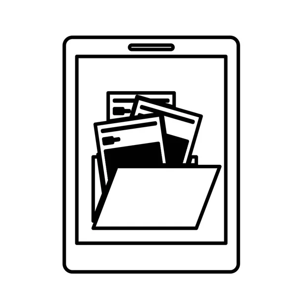Elszigetelt tabletta design — Stock Vector