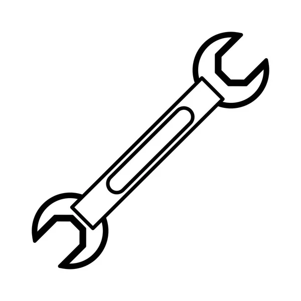 Isolated wrench design — Stock Vector