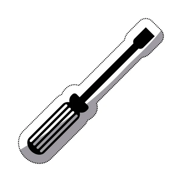 Design de chave de fenda isolada — Vetor de Stock