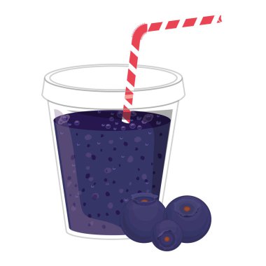 İzole yaban mersini suyu tasarım