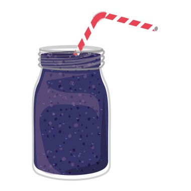 İzole yaban mersini suyu tasarım