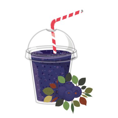 İzole yaban mersini suyu tasarım