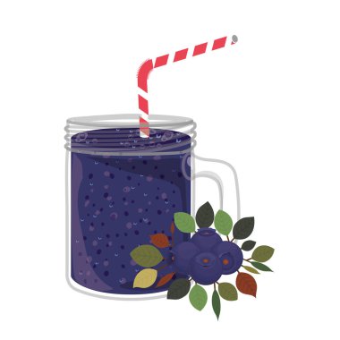 İzole yaban mersini suyu tasarım