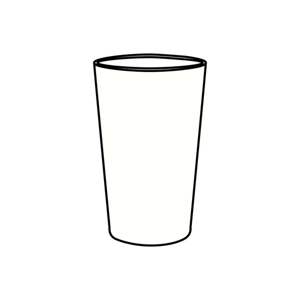 Diseño aislado del vidrio de la bebida — Vector de stock